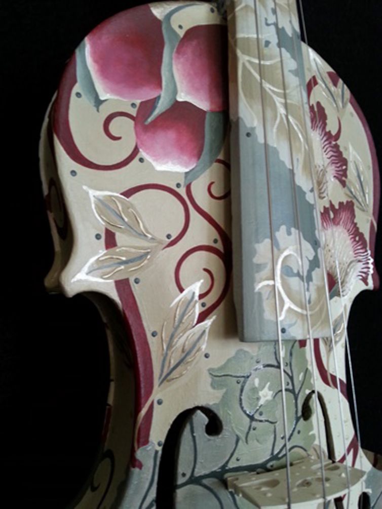 Moss and Crimson Violin