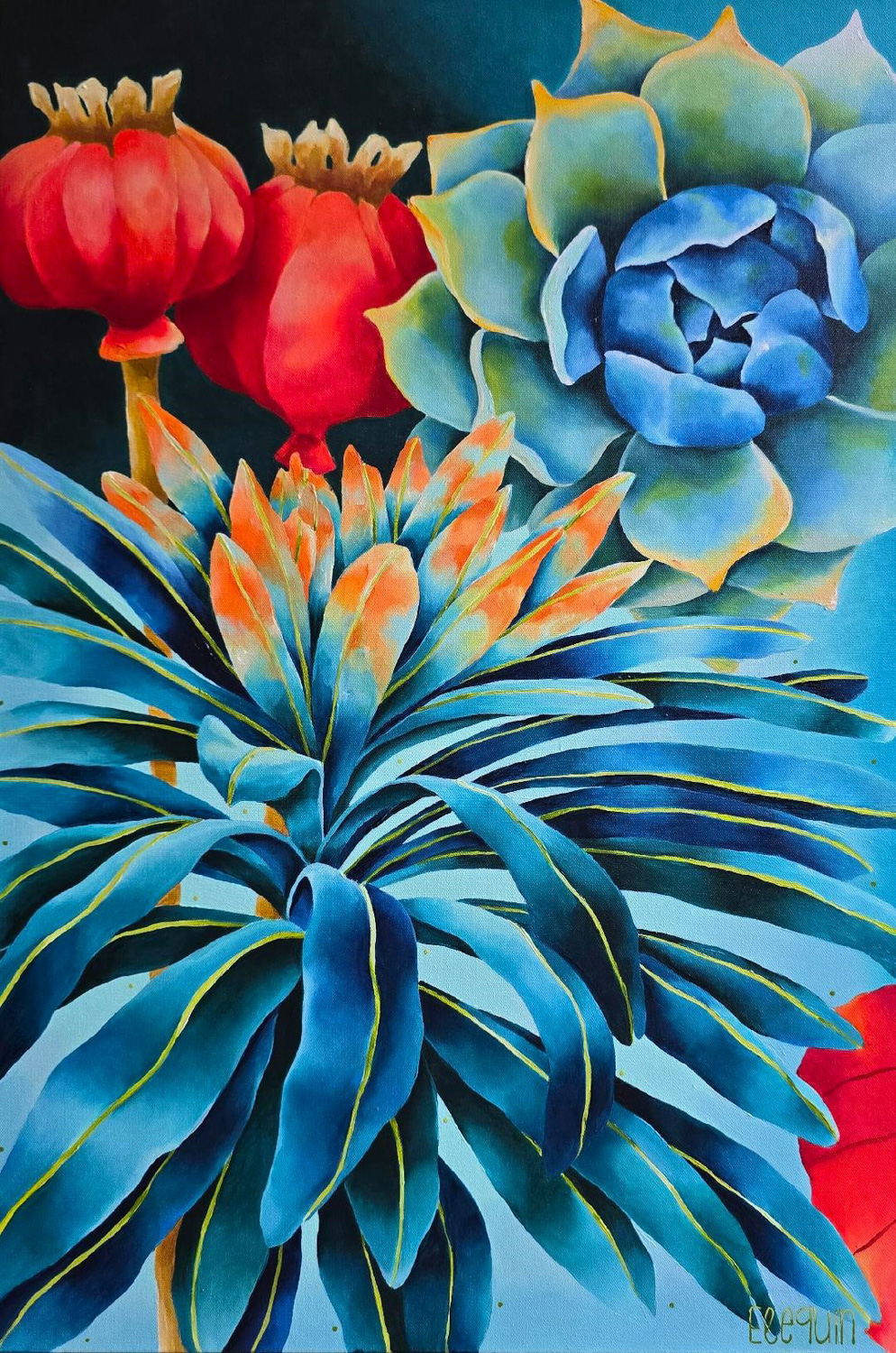 Elizabeth Elequin - EVENTIDE (Panel 1) - Acrylic