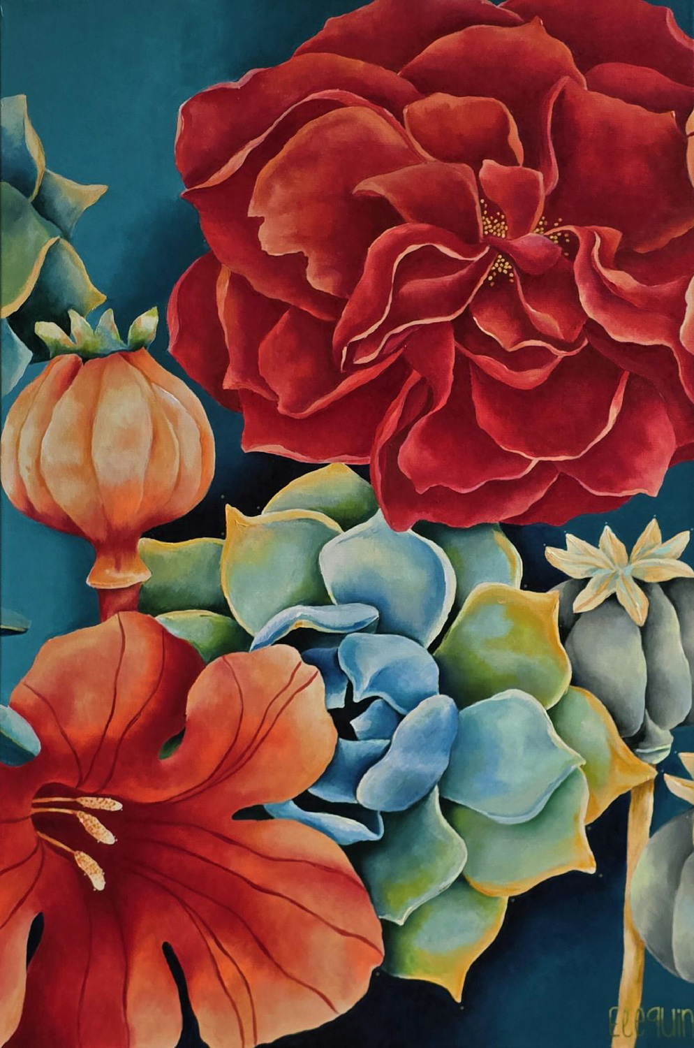 Elizabeth Elequin - EVENTIDE (Panel 2) - Acrylic