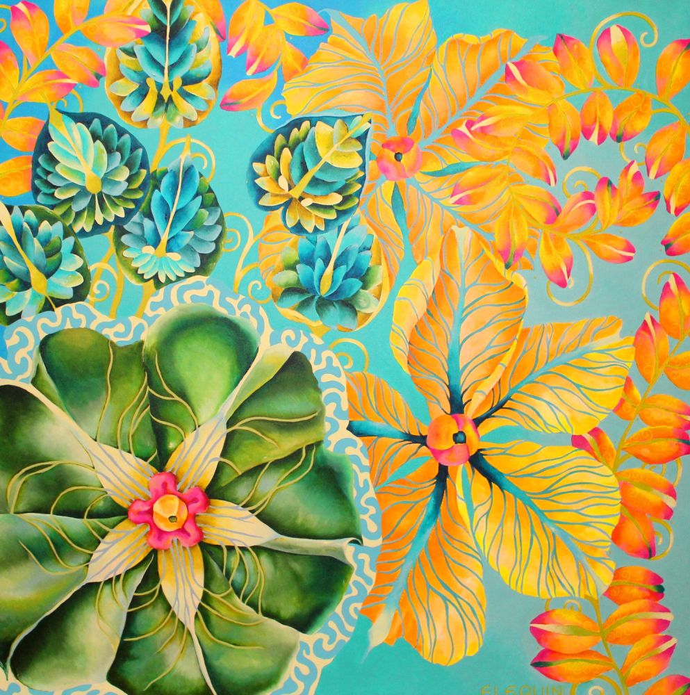 Elizabeth Elequin - LILY - 48x48 Acrylic