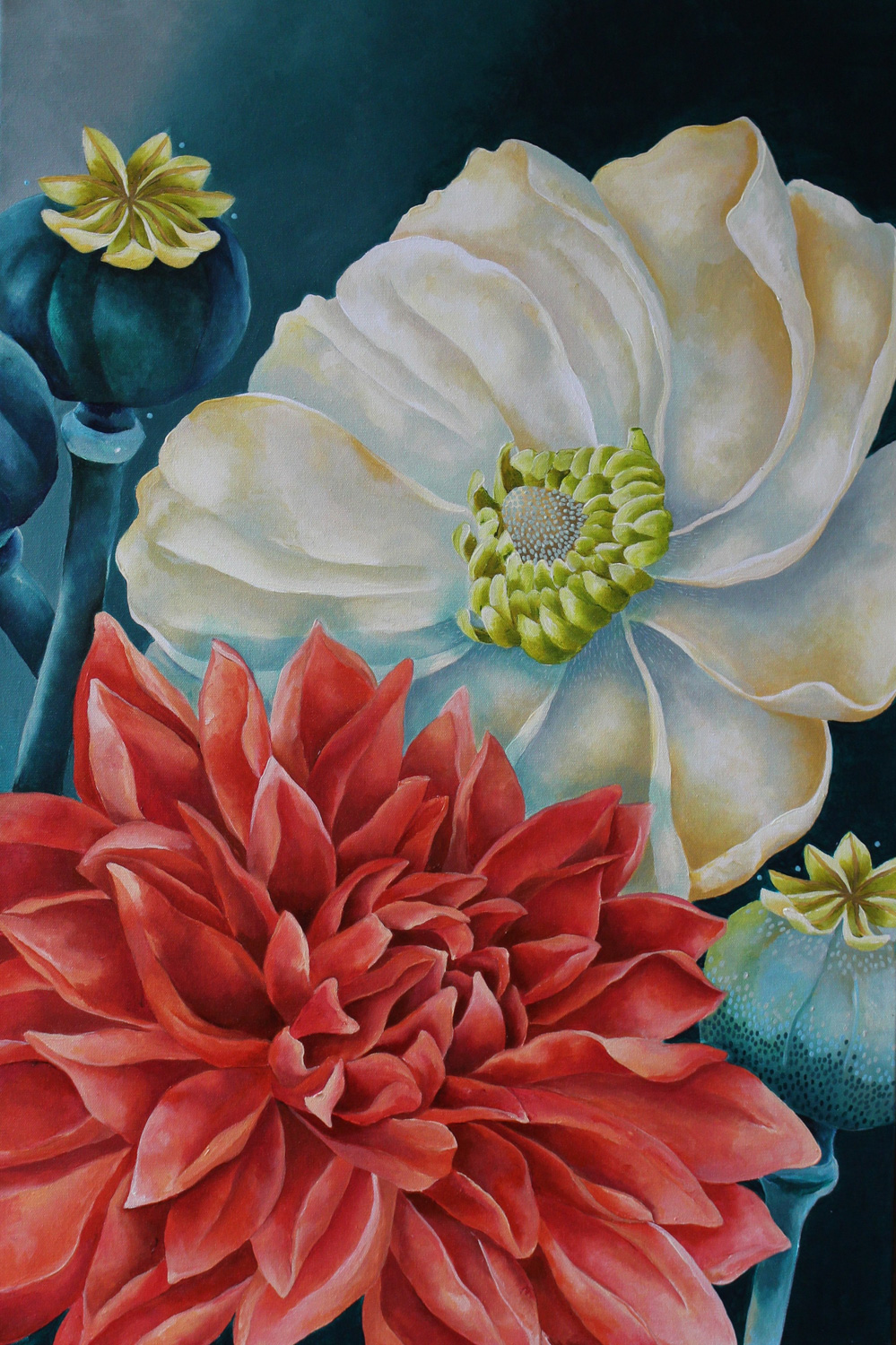 Elizabeth Elequin - MEANDER (Panel 3) - Acrylic