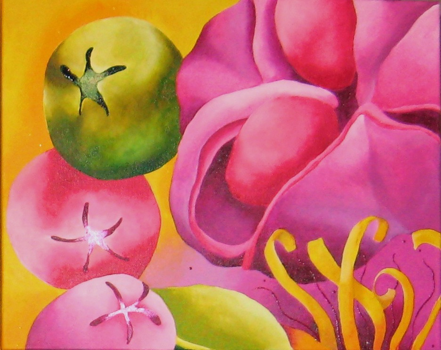 Elizabeth Elequin - SPATTERDOCK (Panel 3) - Acrylic