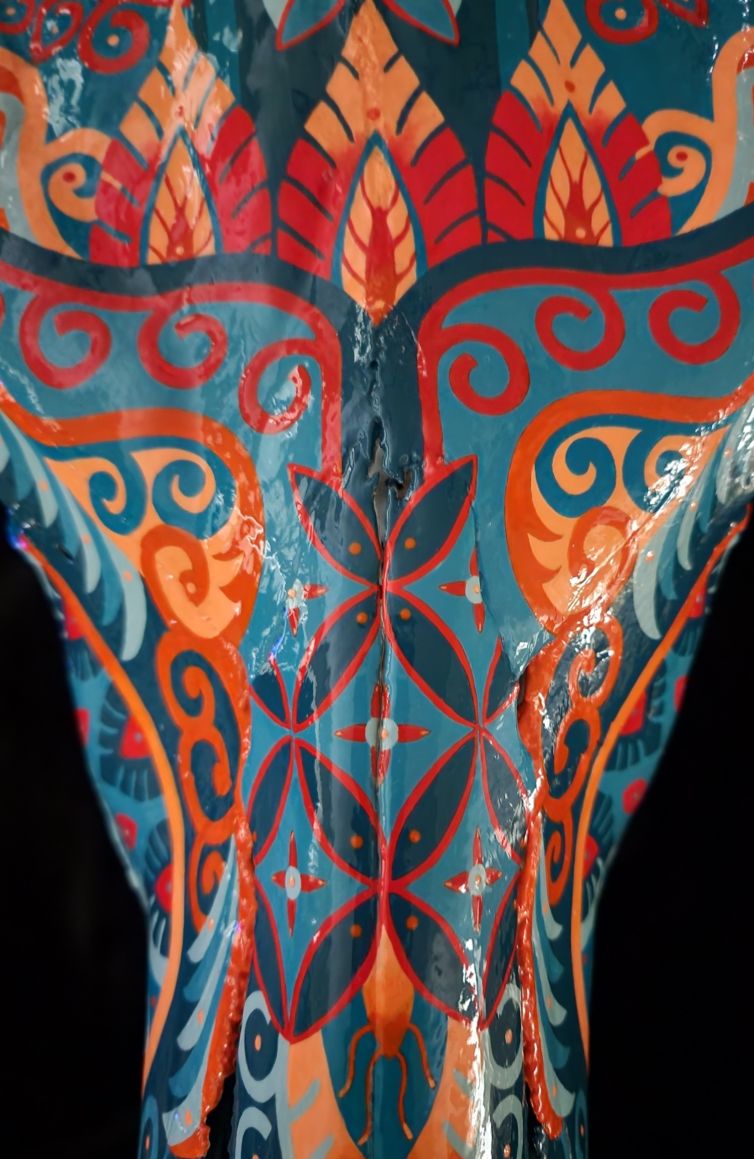 Elizabeth Elequin - NATIVE AMERICAN WATUSI - Acrylic Paint