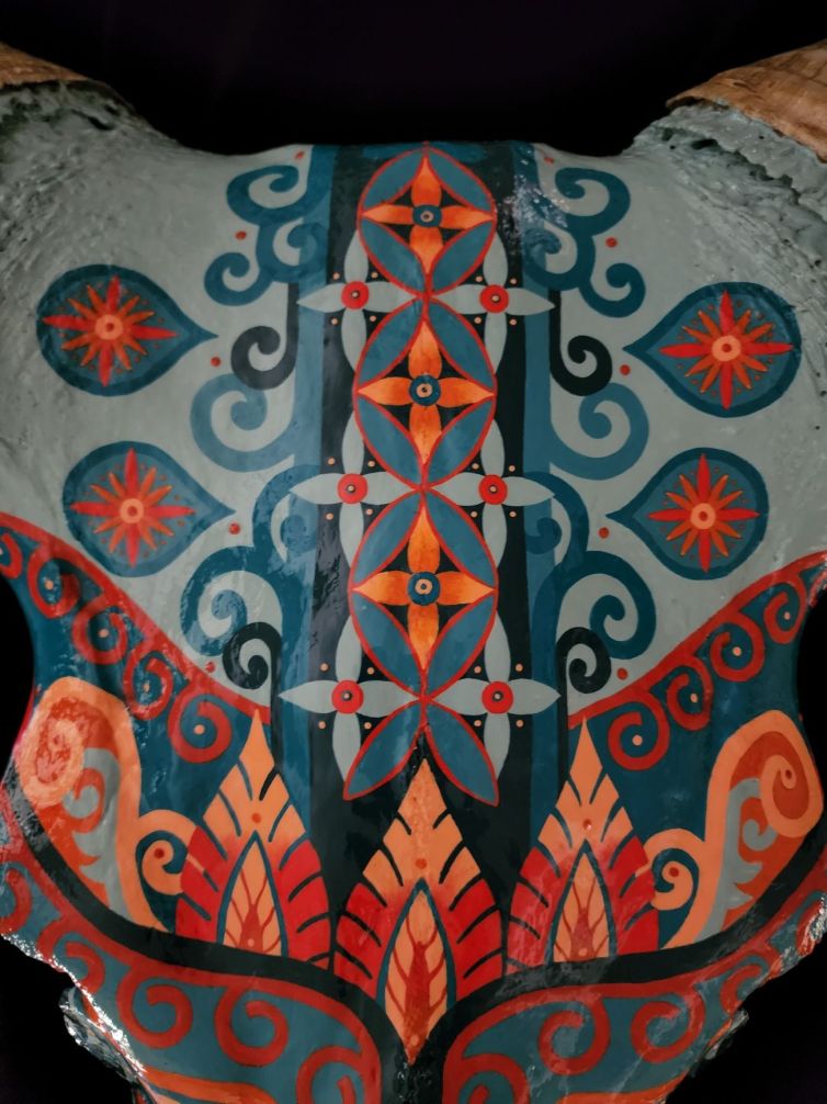 Elizabeth Elequin - NATIVE AMERICAN WATUSI - Acrylic Paint