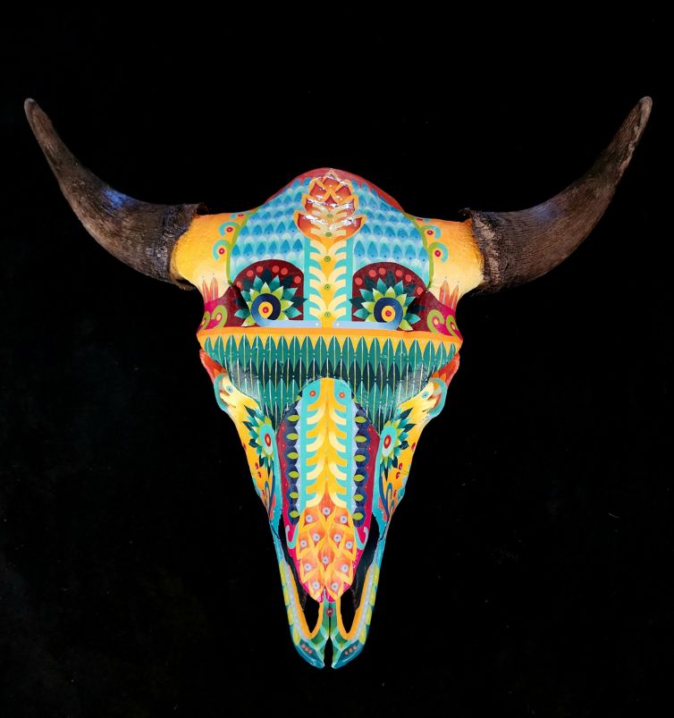 Elizabeth Elequin - VAQUERO DREAMS BUFFALO - Acrylic Paint