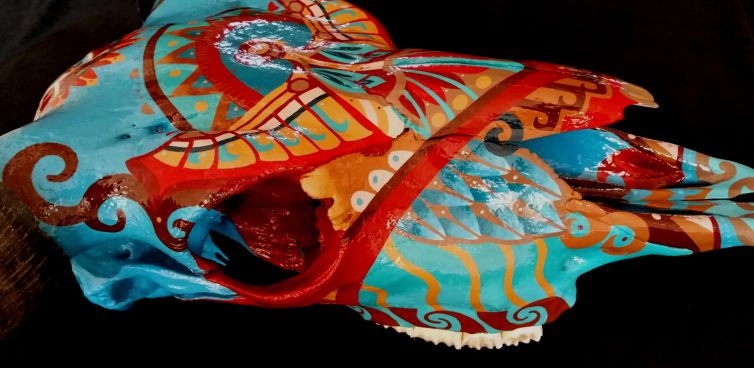 Elizabeth Elequin - THUNDERBIRD BUFFALO - Acrylic Paint