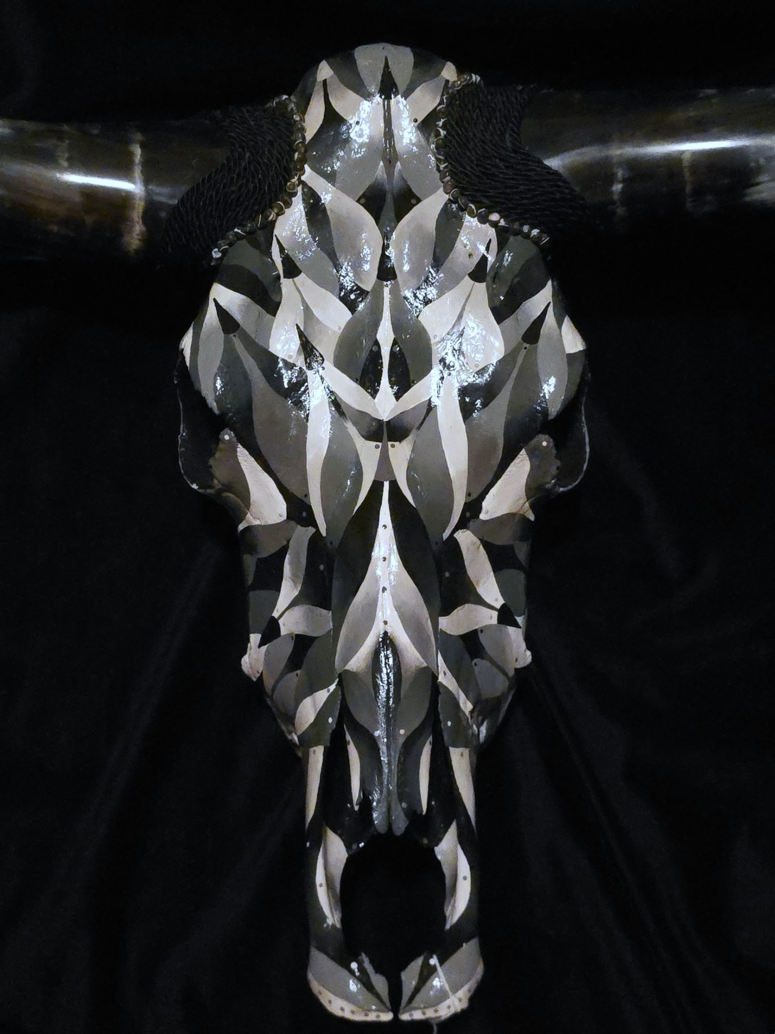 Elizabeth Elequin - Black Diamond Longhorn - Acrylic